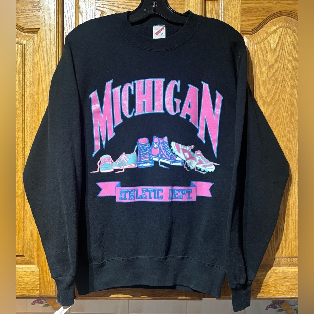Vintage 90's Michigan Athletic Dept. Crewneck Sweatshirt Large